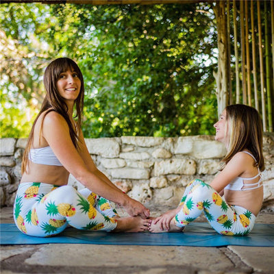 New 3D Printed Smile Pineapple Yoga Pants Mom&Baby