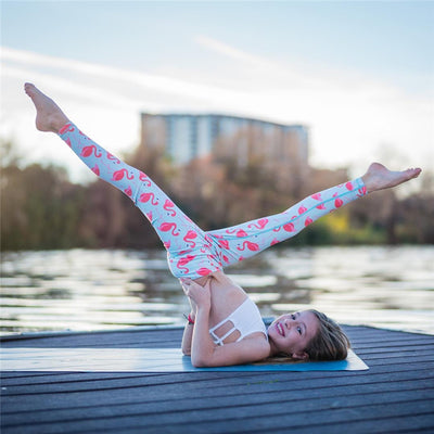 Kids Child Leggings Pink High Waist Yoga Pants